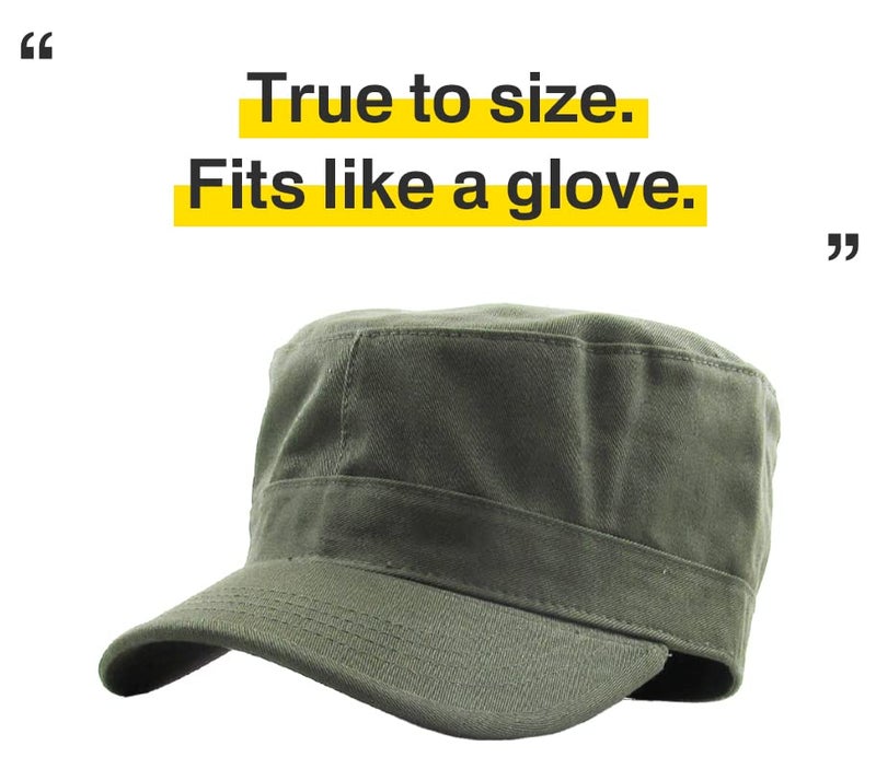 KBETHOS KBK-1464 OLV L Cadet Army Cap Basic Everyday Military Style Hat (Now with STASH Pocket Version Available) - Image 3